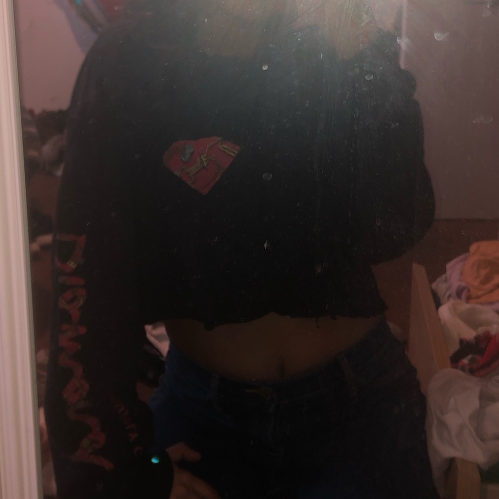 Diamond Large crop top long sleeve💕